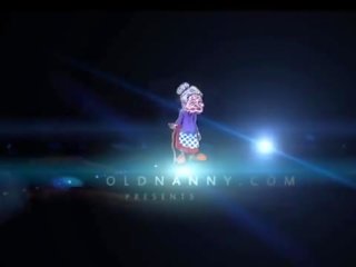 Tremendous Young juvenile fucking granny with strap-on OLDNANNY
