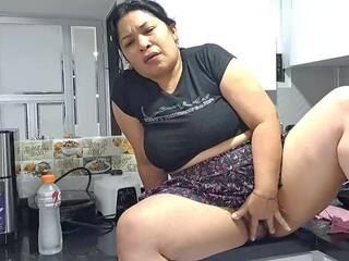 Oversexed full-blown Masturbates in the Kitchen, sex clip ee