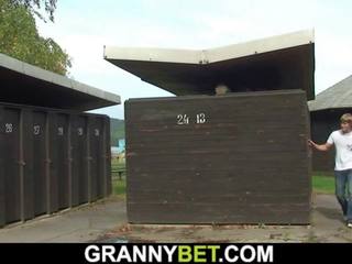 Old Granny is Nailed in the Changing Room: Free HD x rated video 54