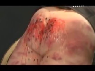 Groovy medical person Pours swell Wax all Over Her Big Spanked